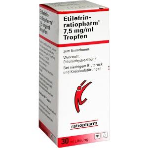 Etilefrin-ratiopharm 7.5mg/ml Tropfen, 30 ML