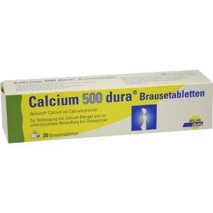 Calcium 500 Dura Brausetabletten, 20 ST