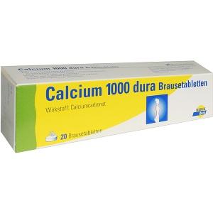 Calcium 1000 Dura Brausetabletten, 20 ST