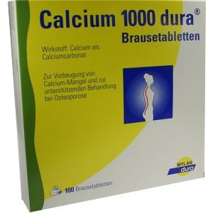 Calcium 1000 Dura Brausetabletten, 100 ST