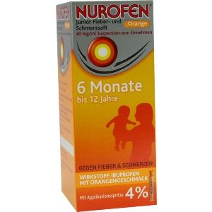 Nurofen Junior Fieber-+ Schmerzsaft Orange 40mg/ml, 100 ML