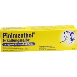PINIMENTHOL Erkältungssalbe Eucalyp/Kiefernad/Ment, 50 G
