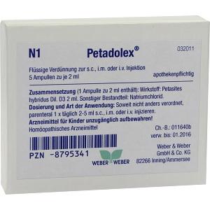 Petadolex, 5X2 ML