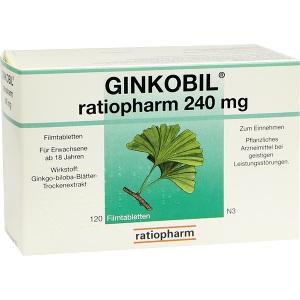 GINKOBIL ratiopharm 240mg, 120 ST