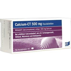 Calcium - CT 500mg Kautabletten, 50 ST