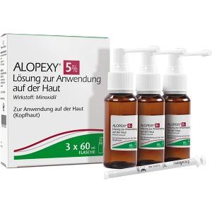 ALOPEXY 5% Lösung zur Anwendung auf der Haut, 3X60 ML