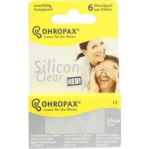 OHROPAX Silicon Clear, 6 ST